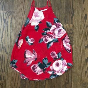 Abercrombie halter neck top with flower design